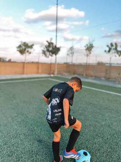 BTP CR7 GOAT edition young kid on the football