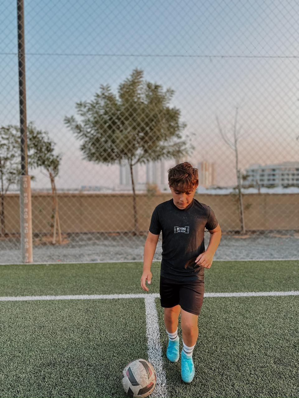 BTP CR7 GOAT edition on the ball